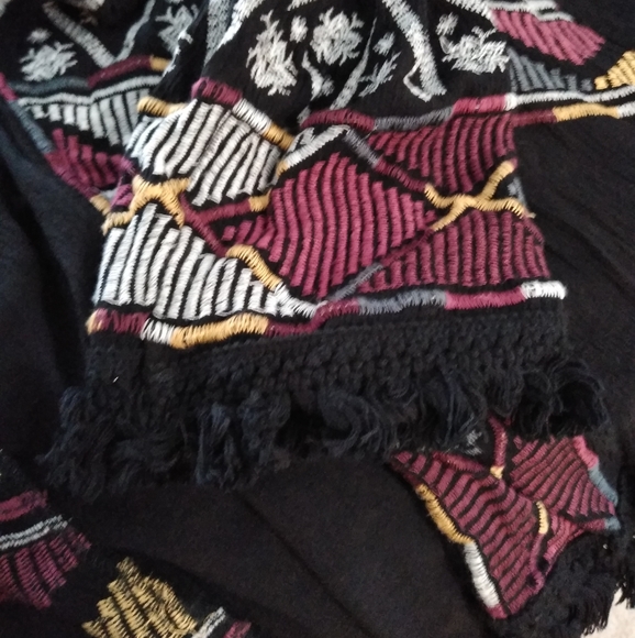 Embroidered Fringe Kimono Jacket - Picture 5 of 5